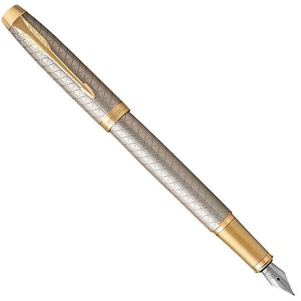 Перьевая ручка Parker IM 17 Premium Warm Silver
