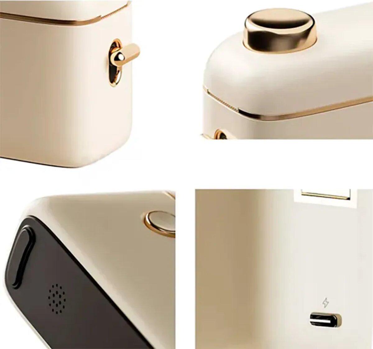 Термопринтер етикеток/стікерів NIIMBOT H1S Bluetooth 5.2 портативний 1000 mAh Beige (1AA4F171402) - фото 4