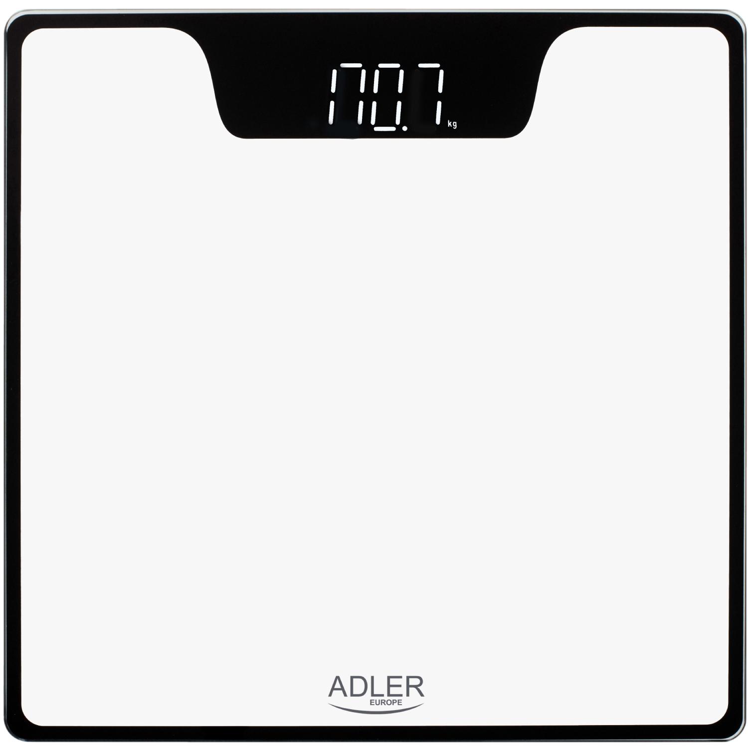 Весы напольные электронные Adler AD 8174 до 180 кг 2хАААА автовыключение White (AD8174W) - фото 1