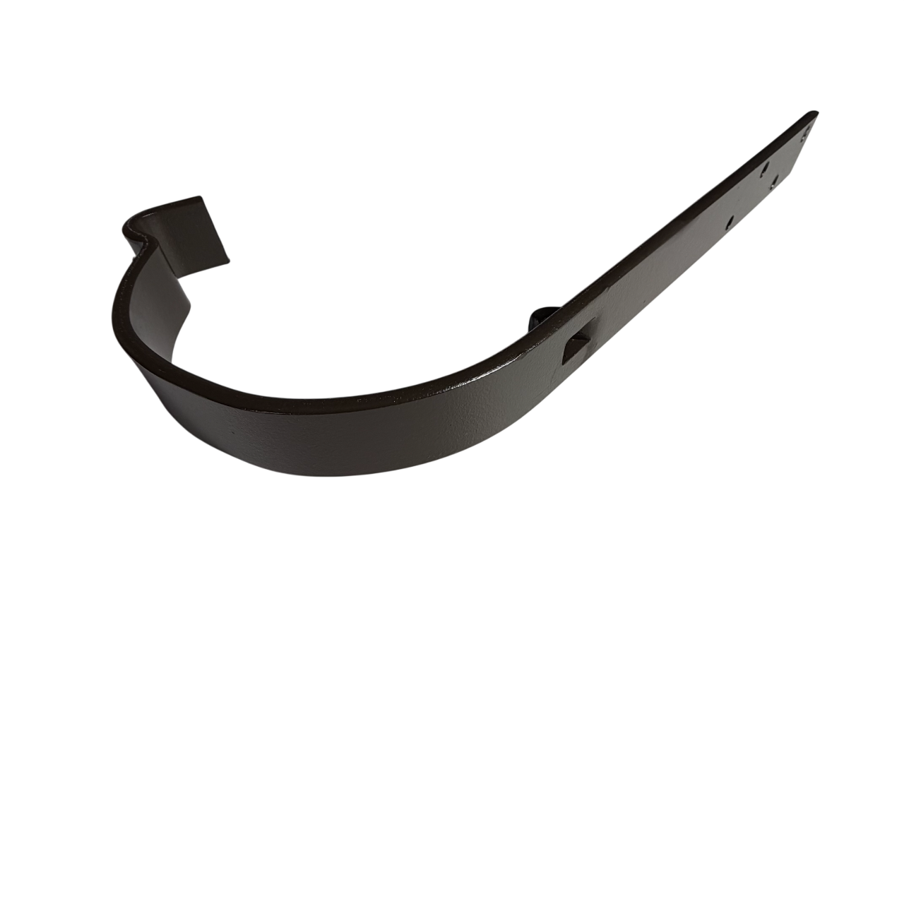 Тримач ринви довгий водостічний посилений Alpine 125/90 мм 5 мм Темно-коричневий (RAL 8019)