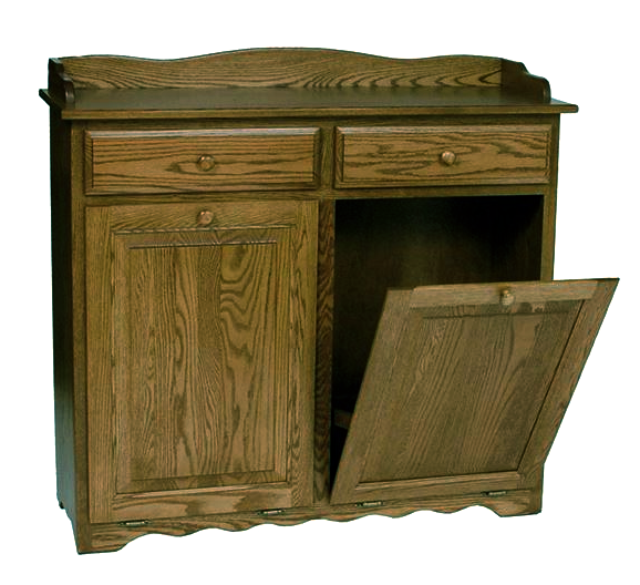 Тумба для мусорного ведра из дерева Лангом Мускат (ТМВ-000907)