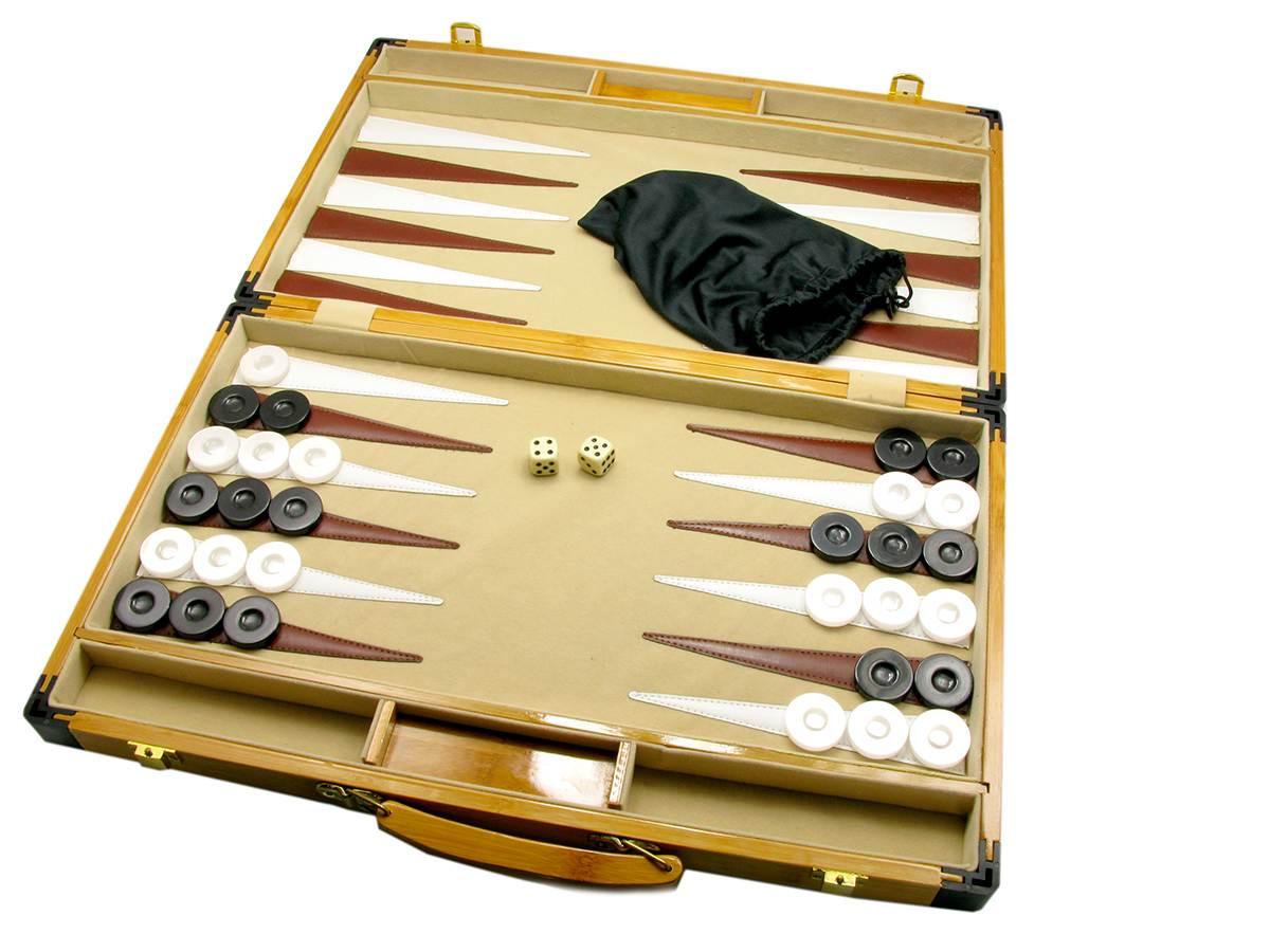 Нарди бамбукові 45,5х28х6 см (26907)