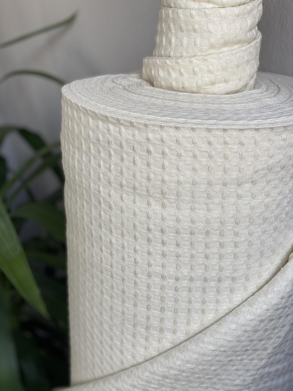 Ткань LINEN PLUS CRASH EFFECT 54% лен 46% хлопок 200 см Молочный (1929-415-584MZ) - фото 3