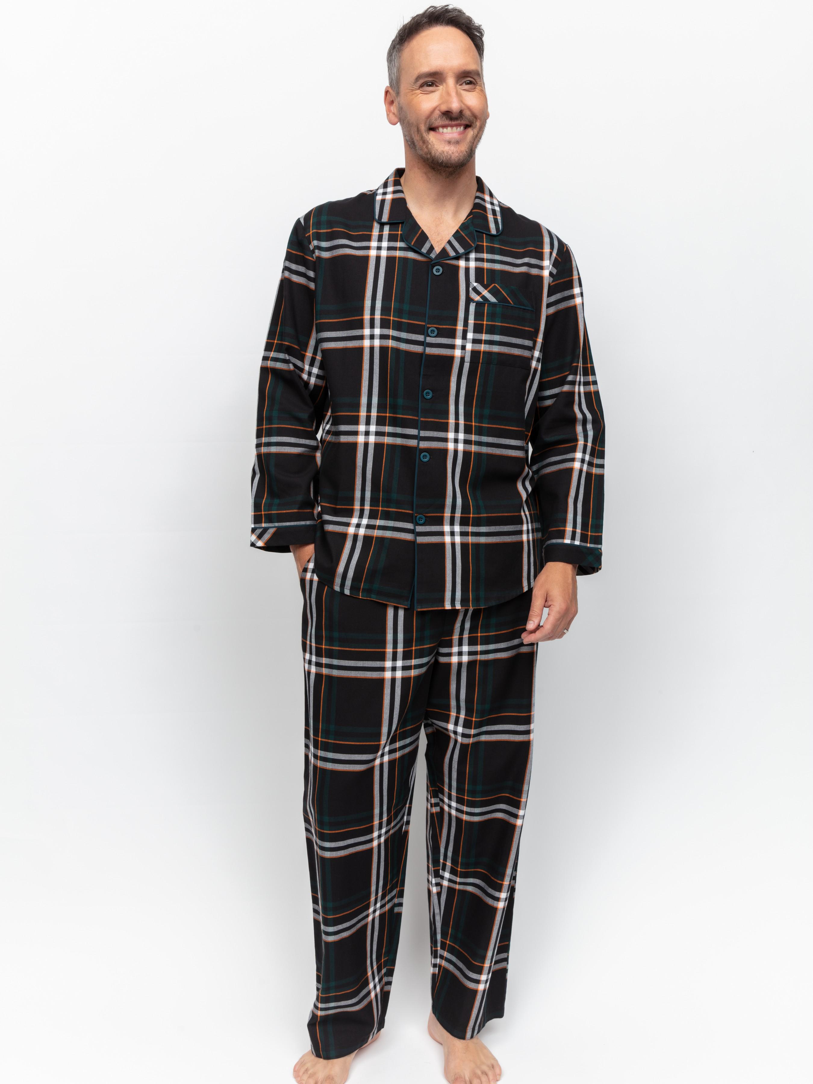 Пижама мужская CYBERJAMMIES Blake 6976-6977 S Черный в клетку (5051877483484)