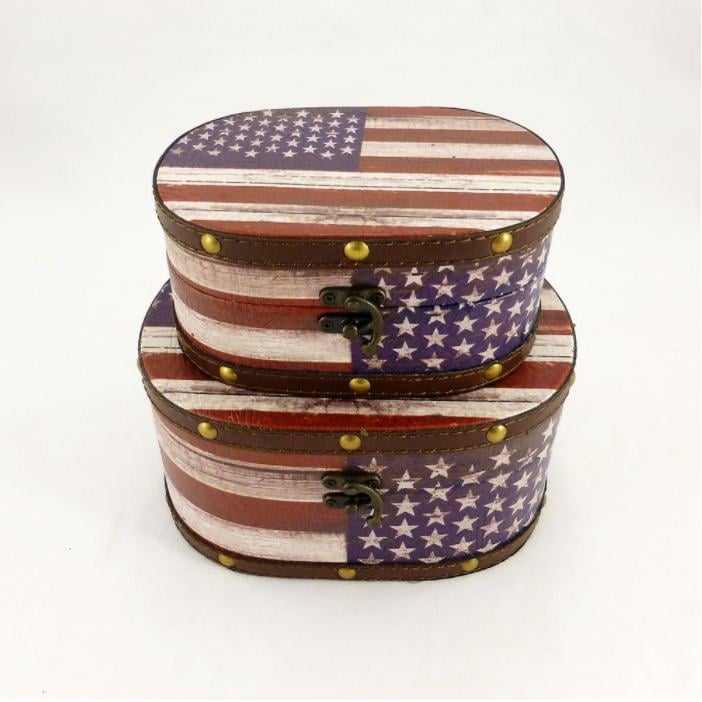 Шкатулка овальная Гранд Презент США 2шт. (SH31302)