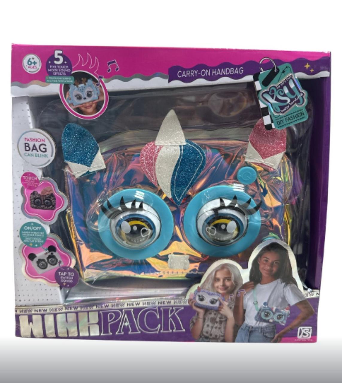 Детская интерактивная сумочка Carry-On Handbag DIY Fashion с музыкальными эффектами/блестящими ушками/большими глазами Детская интерактивная сумочка Carry-On Handbag DIY Fashion с музыкальными эффектами/блестящими ушками/большими глазами