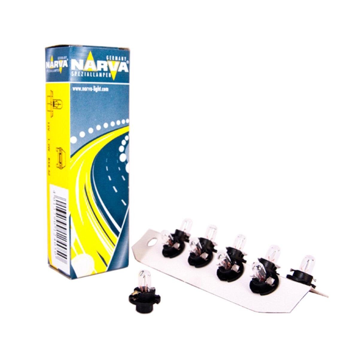 Лампа накаливания Narva 10 шт. 12 V/1,2 W/BX8/4D Black
