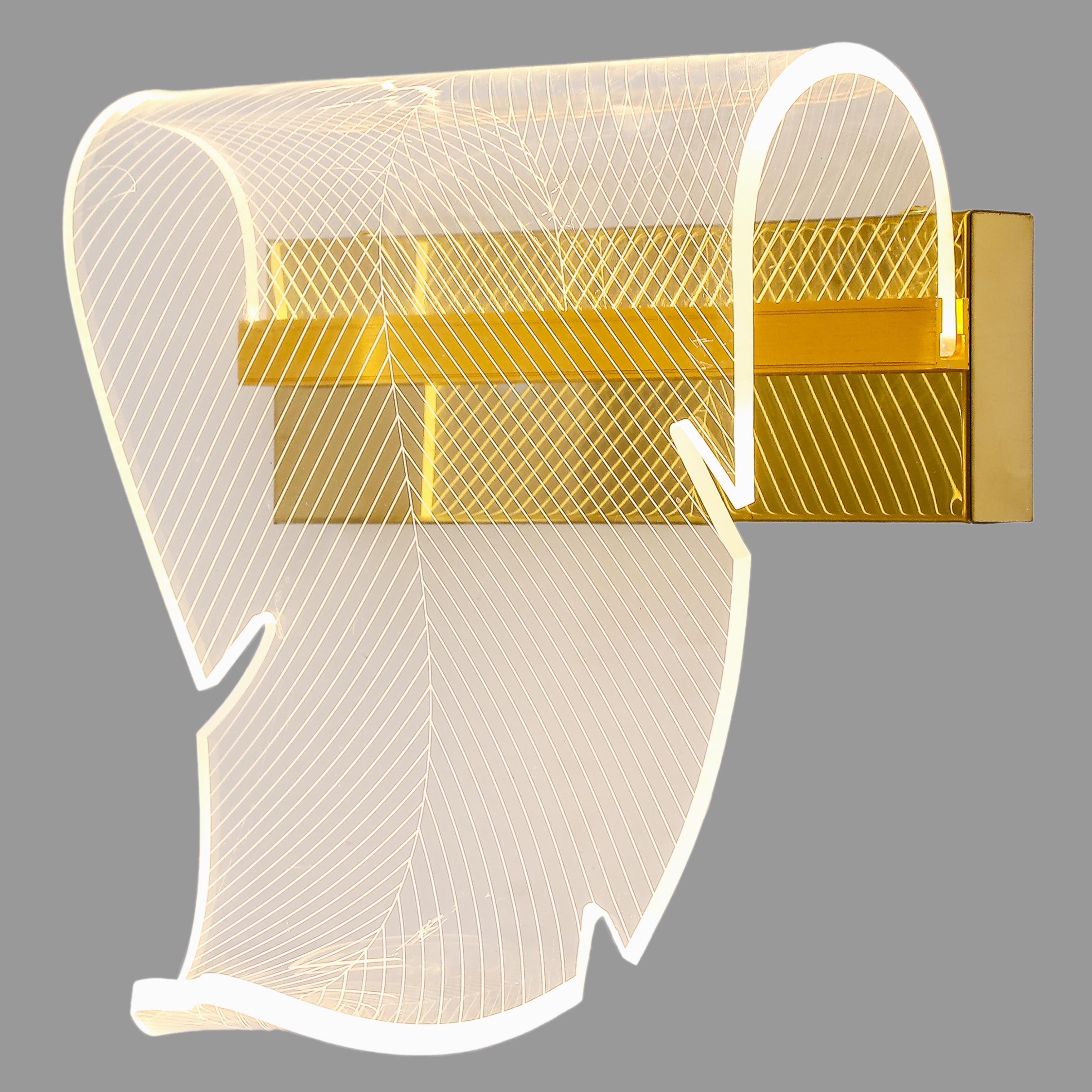 Світильник/бра настінний з лініями 2,5W Золотий (74-W2507 GD)