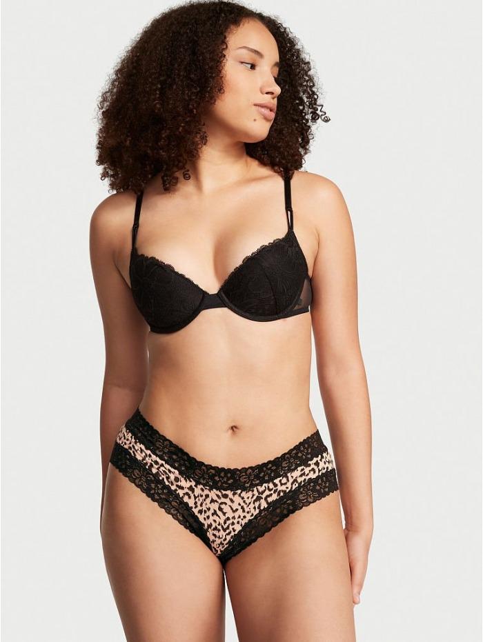 Трусики Victoria's Secret Stretch Cotton Cheeky Panty M Леопард (26566246)