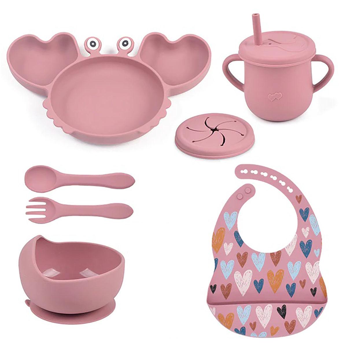 Набір посуду Краб KRP Y19 з принтом силіконовий (62479) - фото 1 Набір посуду Краб KRP Y19 з принтом силіконовий (62479) - фото 1