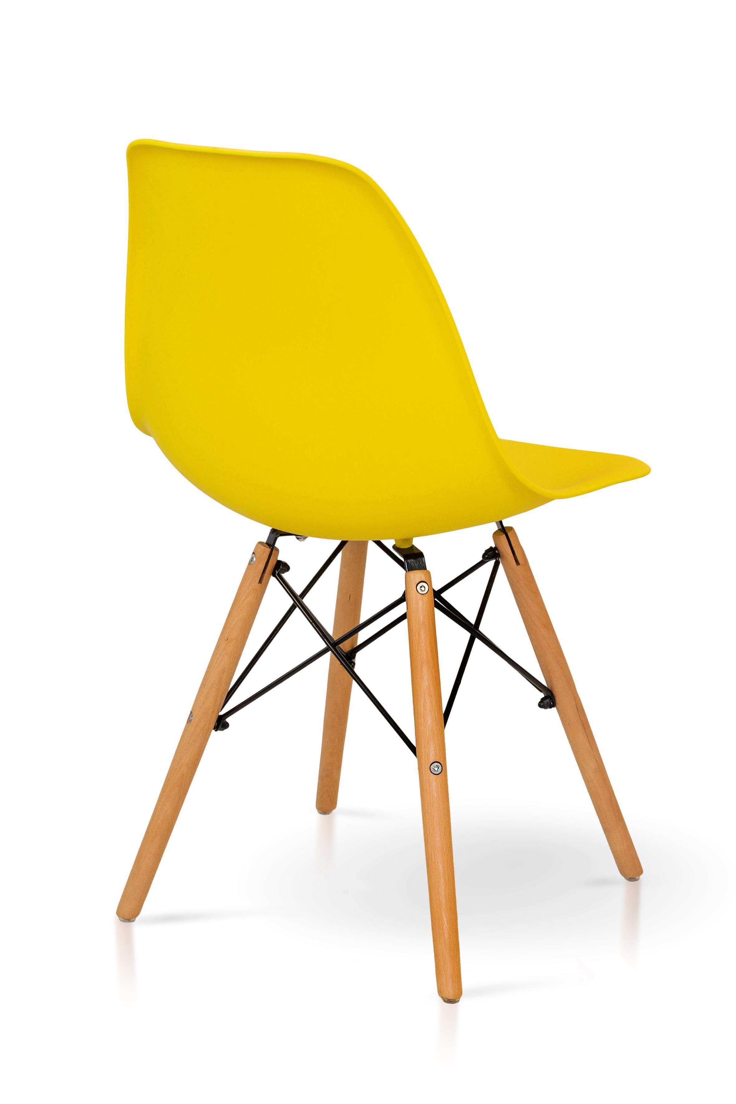 Стілець для кухні та вітальні Джастін Smile 460х810х500 мм Жовтий (GAА0057115) - фото 5 Стілець для кухні та вітальні Джастін Smile 460х810х500 мм Жовтий (GAА0057115) - фото 5