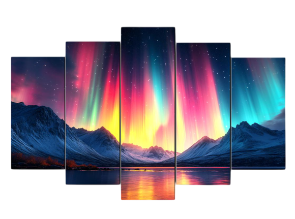Картина модульная MAKO Величие северного сияния 80x125 см (MK50573)