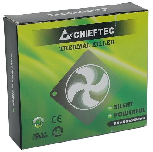 Вентилятор для корпуса Chieftec AF-0825S 80 мм 3 pin MOLEX - фото 3