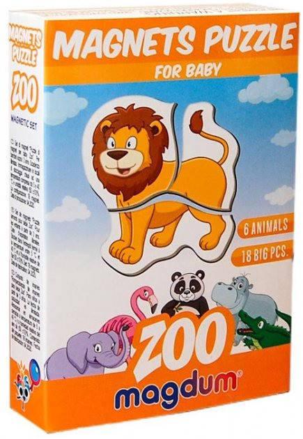 Пазлы магнитные Zoo Magdum на английском языке в коробке - фото 3 Пазлы магнитные Zoo Magdum на английском языке в коробке - фото 3