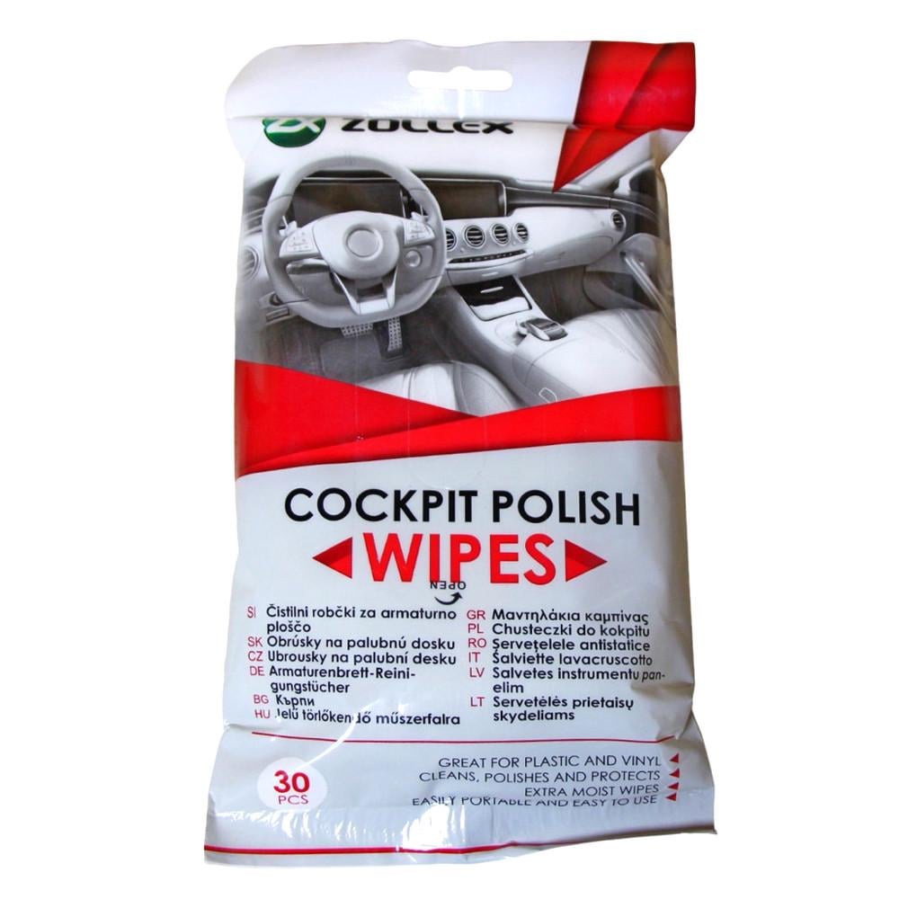 Салфетки влажные для авто и бытовых нужд Zollex WP-31 30 шт. (2356078959)