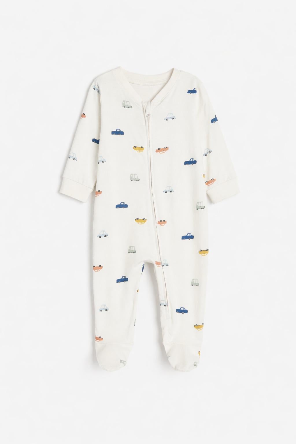 Комбинезон H&M Машинки 56 см Белый (1197187)