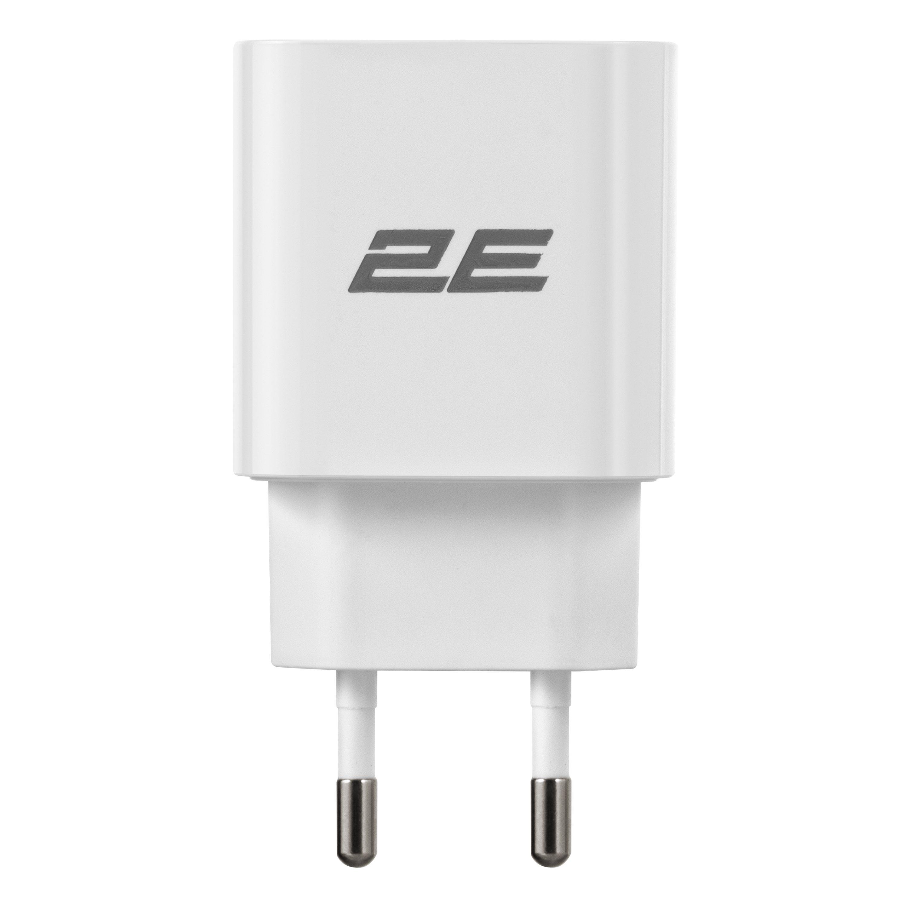 Сетевое зарядное устройство 2E 30 Вт USB Type-C Белый (2E-WC1USBC30W-W)