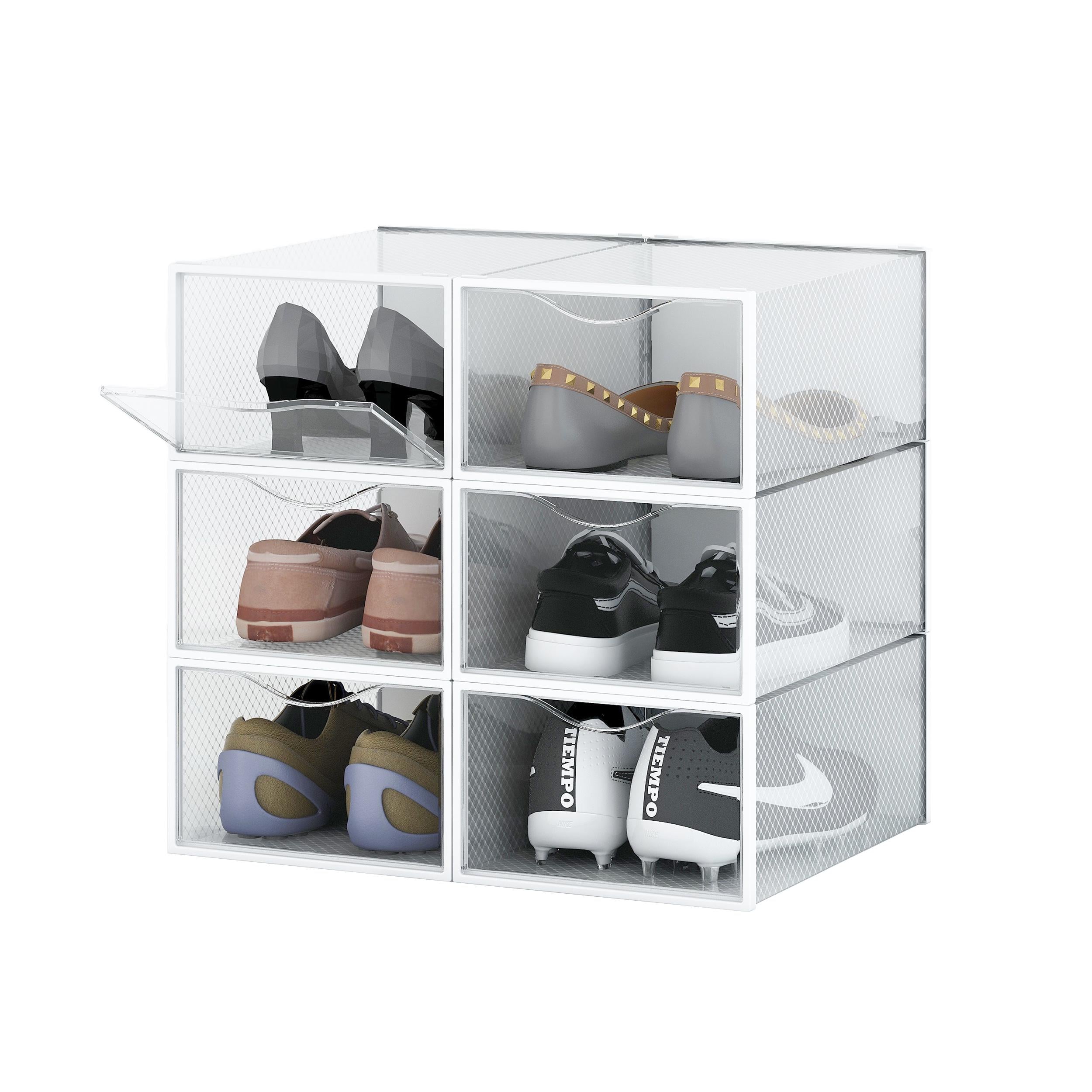 Комплект боксов для хранения обуви Luminaria Shoe Box 6 шт. White/Clear