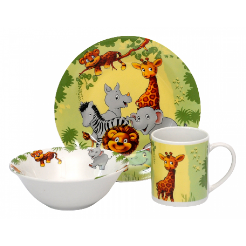 Набір посуду дитячого Limited Edition Jungle 3 пр. (YF6030)