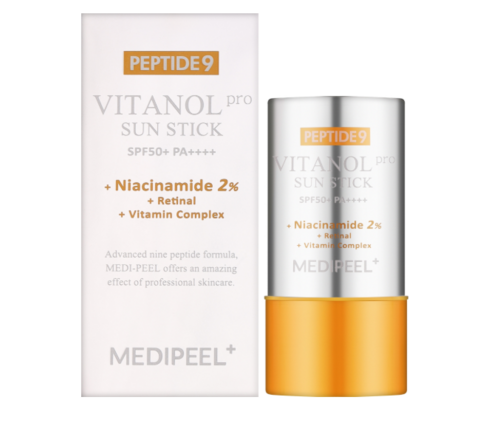 Стік сонцезахисний для обличчя MEDI-PEEL Peptide 9 Vitanol Sun Stick Pro SPF 50+ 23 г (8809941822250)