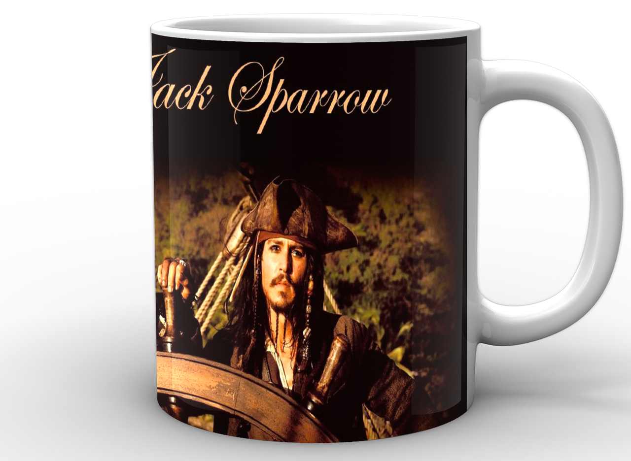 Чашка GeekLand Pirates of the Caribbean Джек Воробей 330 мл Белый (PC.02.005)