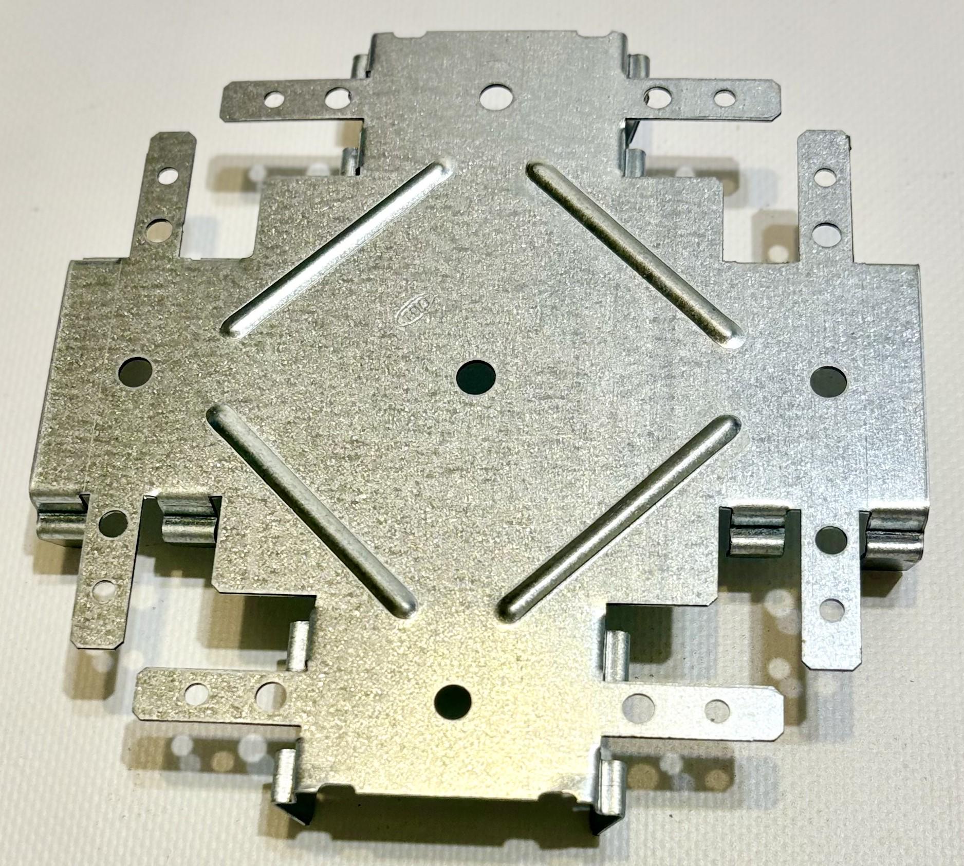 Соединитель одноуровневый крестообразный Краб для CD60 усиленного профиля 1 мм