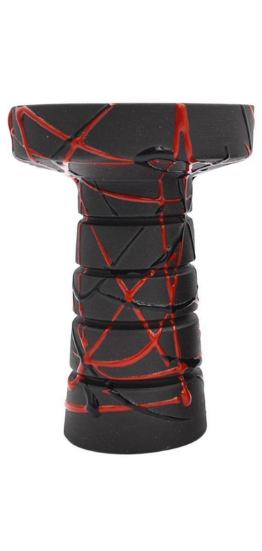 Чаша для кальяна Gusto Bowls Harmony Glaze Black/Red (18072023-17)