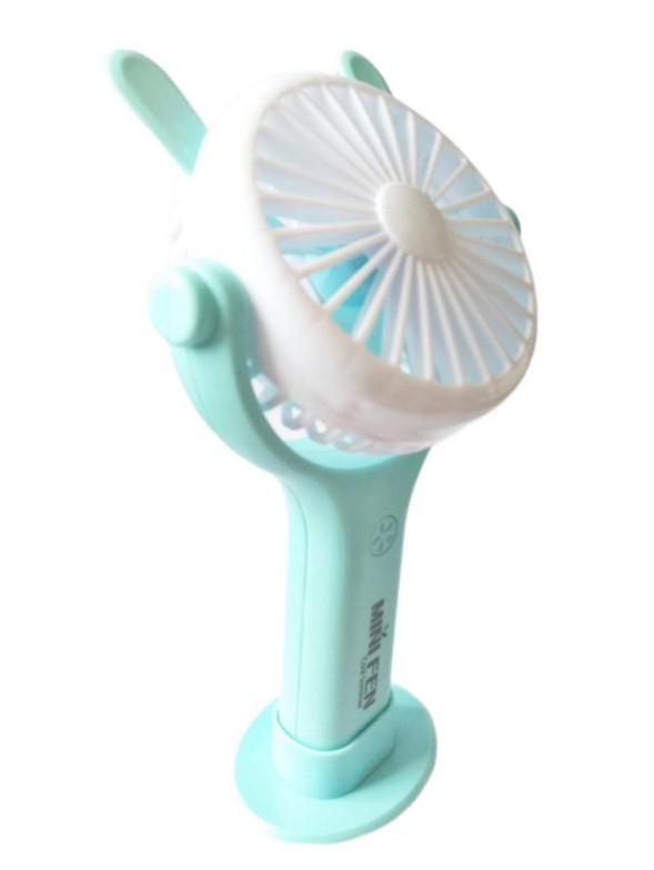 Вентилятор портативний Mini Fan 092 із акумулятором Блакитний - фото 2 Вентилятор портативний Mini Fan 092 із акумулятором Блакитний - фото 2