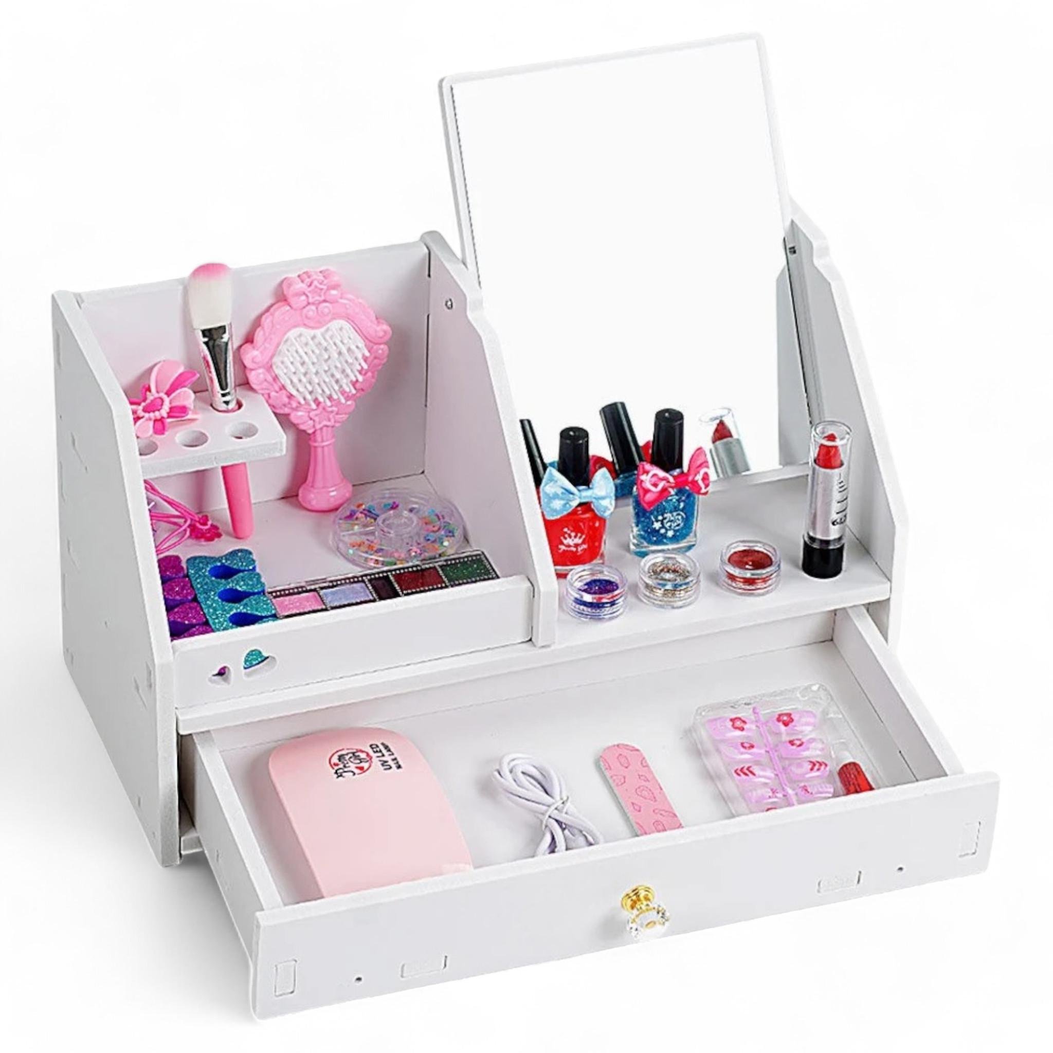 Игровой набор DIY Dressing Table Set настольный органайзер туалетный столик 21 элемент (G_769-6)