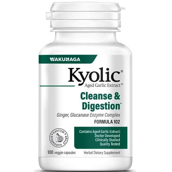 Часник Kyolic Aged Garlic Extract Candida Cleanse & Digestion Formula 102 100 Caps