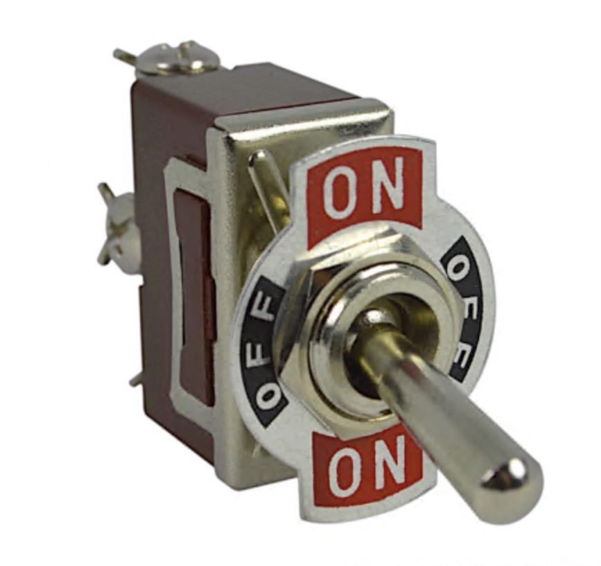 Тумблер Lemanso LSW23 3pin + винты 3 положения с фиксацией ON-OFF-ON/KN3 C-103 (00000002507)