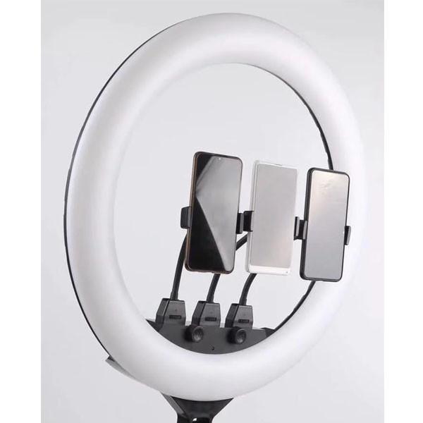 Кольцевая LED лампа 45см 55W с Пультом на 3 держателя для телефона кольцевой свет сумка Ring Light  SLP-G500