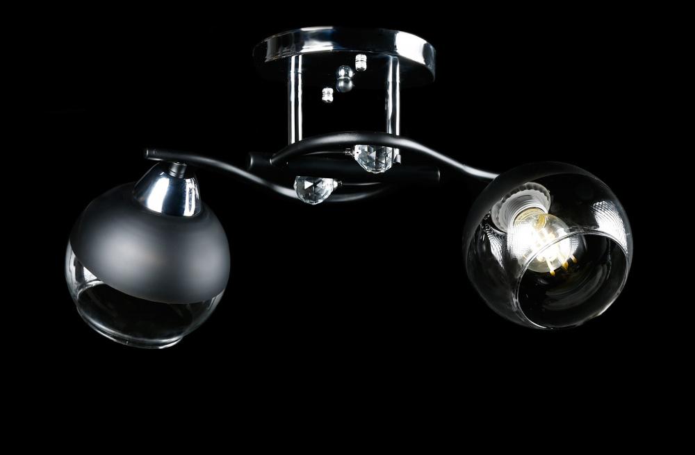 Люстра с плафонами Ray L7299/2 CR+BK (IR006049)