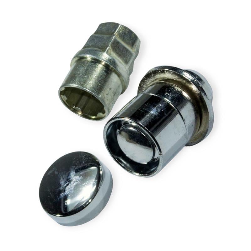 Гайка колесная Walline 12х37 5 с шайбой кольцо 2 ключа хром (2684426209) Гайка колесная Walline 12х37 5 с шайбой кольцо 2 ключа хром (2684426209)