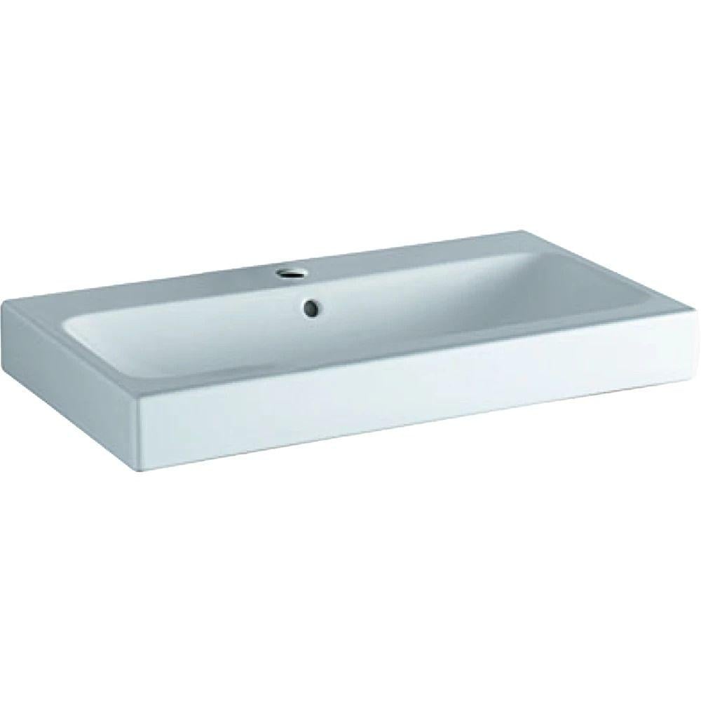Умывальник накладной Geberit iCon 750x485 прямоугольный, белый глянцевый (124075000) Умывальник накладной Geberit iCon 750x485 прямоугольный, белый глянцевый (124075000)