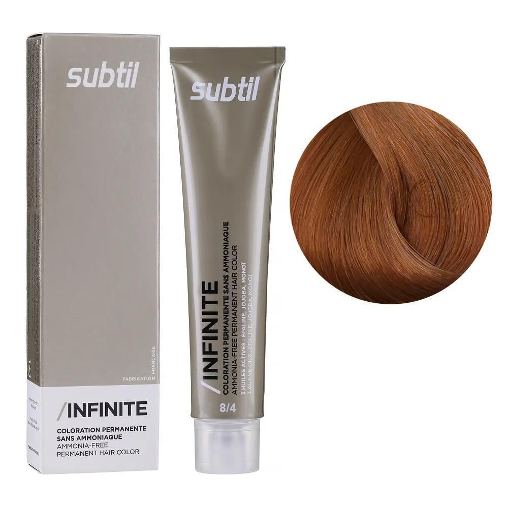 Крем-краска безаммиачная для волос Subtil Infinite Permanent Hair Color 8.4 Светлый медный блонд 60 мл