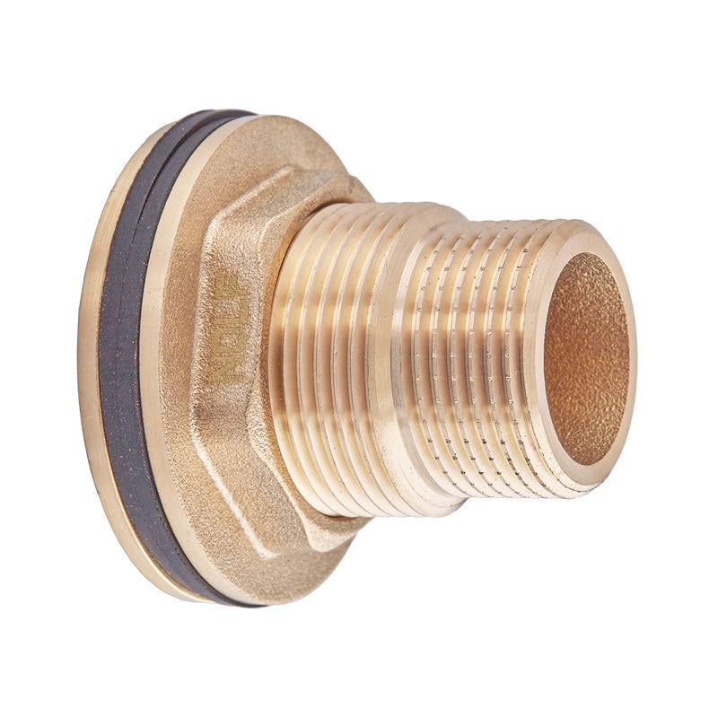 Врезка в бак с контргайкой Nolf NFC.450-08 3/4" наружная резьба латунная (OL-NF3240)