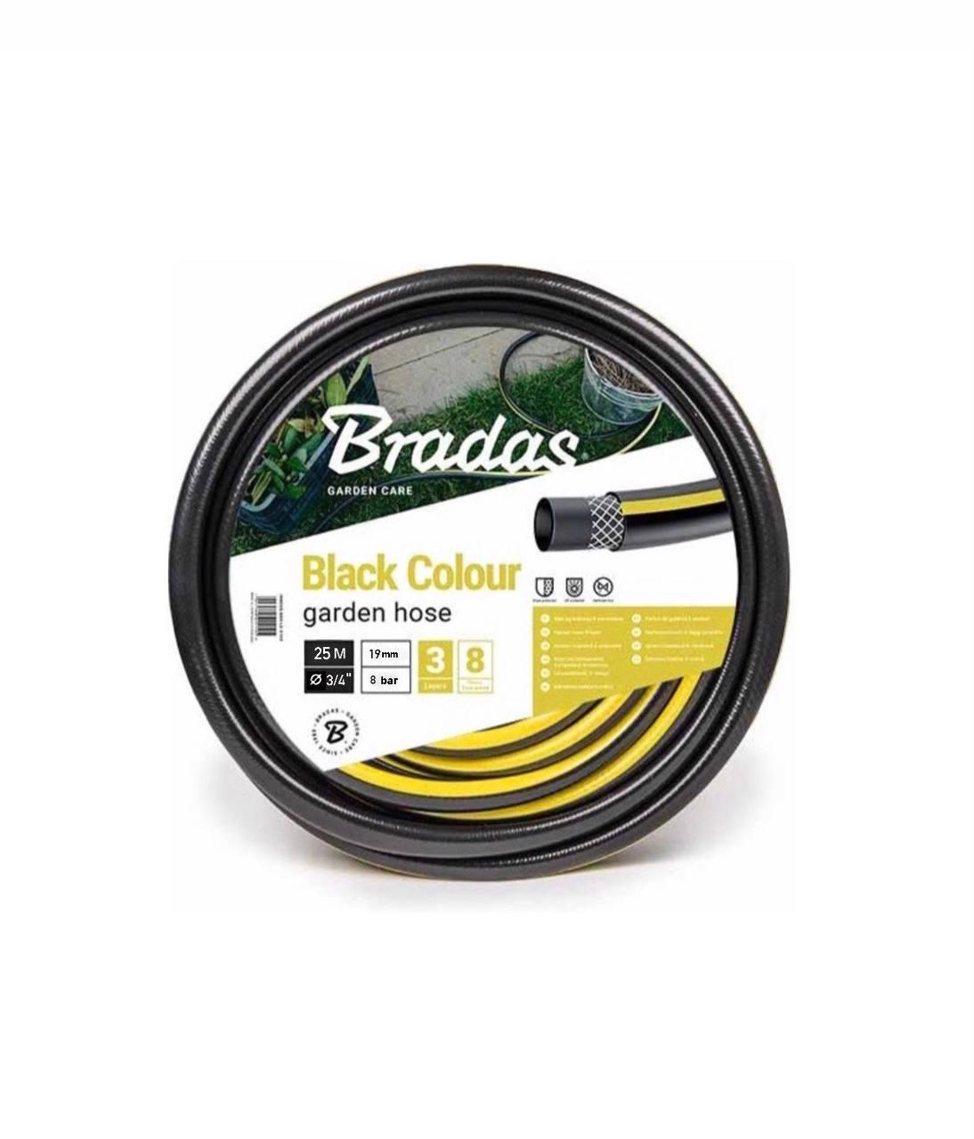 Шланг для поливу Bradas BLACK COLOUR 3/4" 25 м Чорний