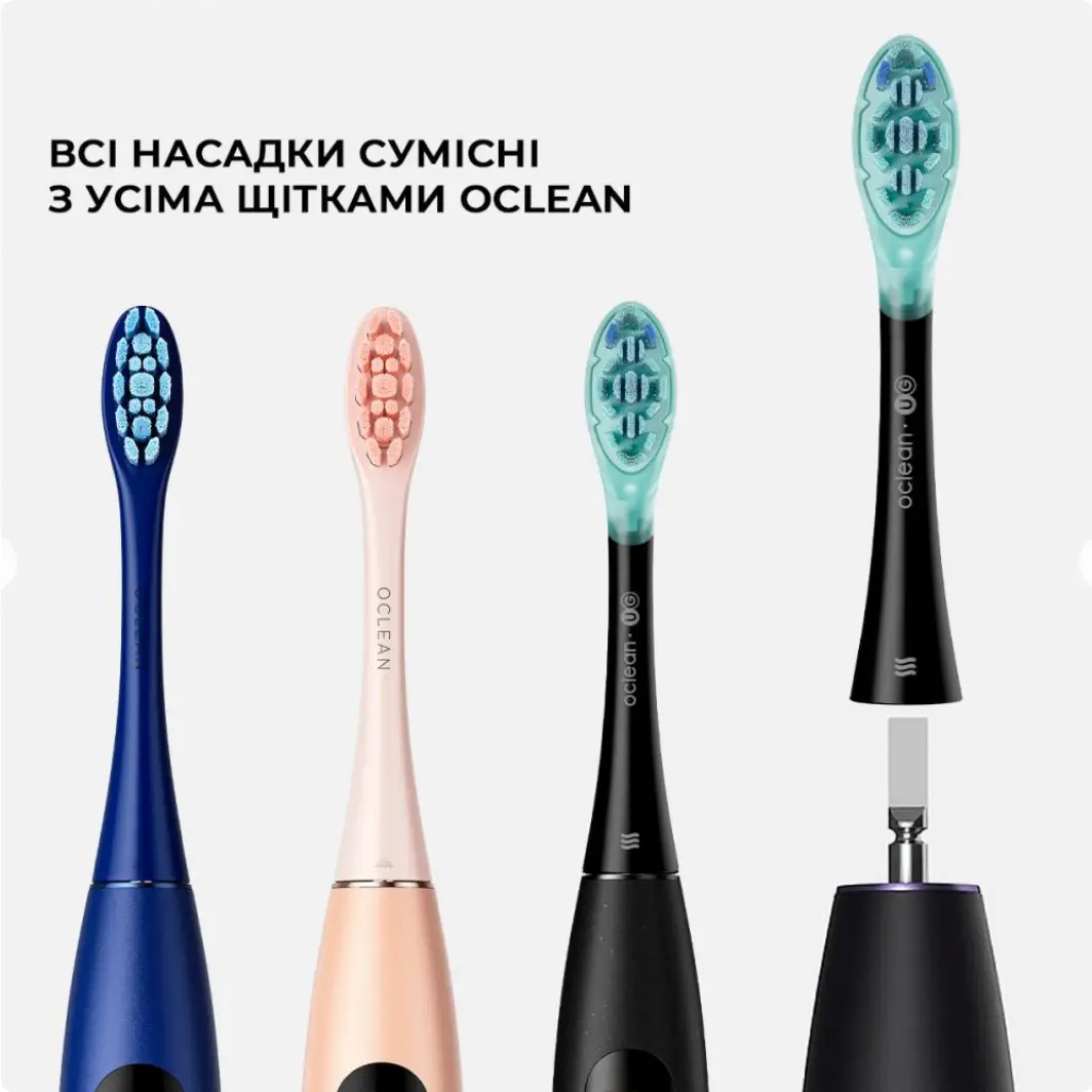 Насадки для зубної щітки Oclean Ultra Gum Care Brush UG02 B02 2 шт. Black - фото 3