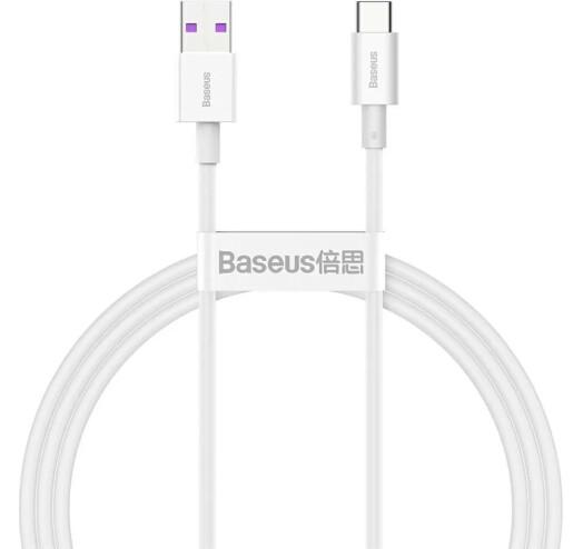 Кабель BASEUS Superior Series Fast Charging Data Cable USB to Type-C 66W 1 м White (CATYS-02)