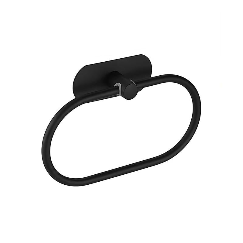 Держатель-кольцо для полотенец самоклеящийся из нержавеющей стали Черный (2498595971)