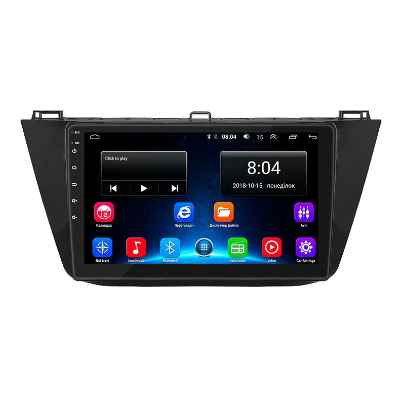 Штатная магнитола 10" Lesko для Volkswagen Tiguan II 2016-2020 2/32Gb/ Wi-Fi Optima Вольксваген