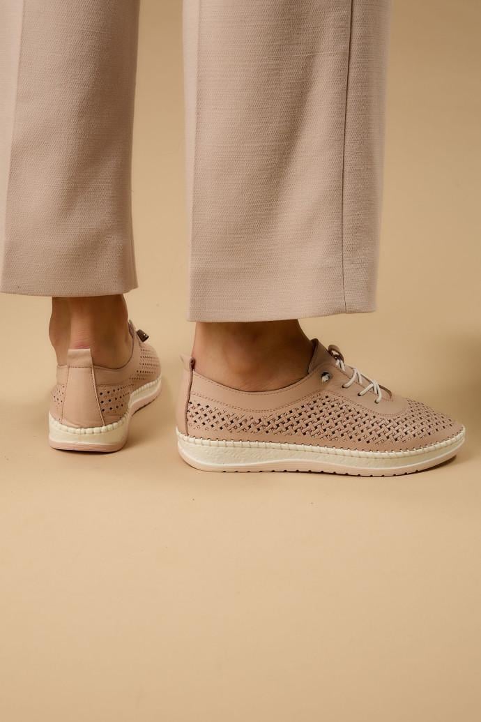 Мокасини жіночі Anna Lucci шкіряні р. 41 Рожевий (194787) - фото 4