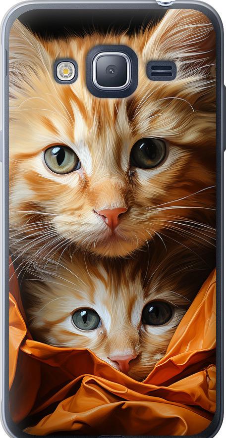 Чехол на Samsung Galaxy J3 Duos (2016) J320H Котики 2 (5664t-265-42517)