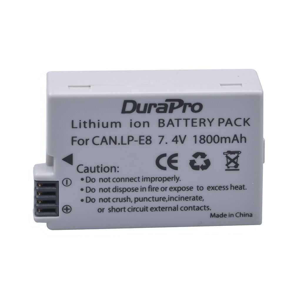 Аккумулятор DuraPro для фотоаппаратов Canon 550D 600D 650D 700D LP-E8 1800 mah