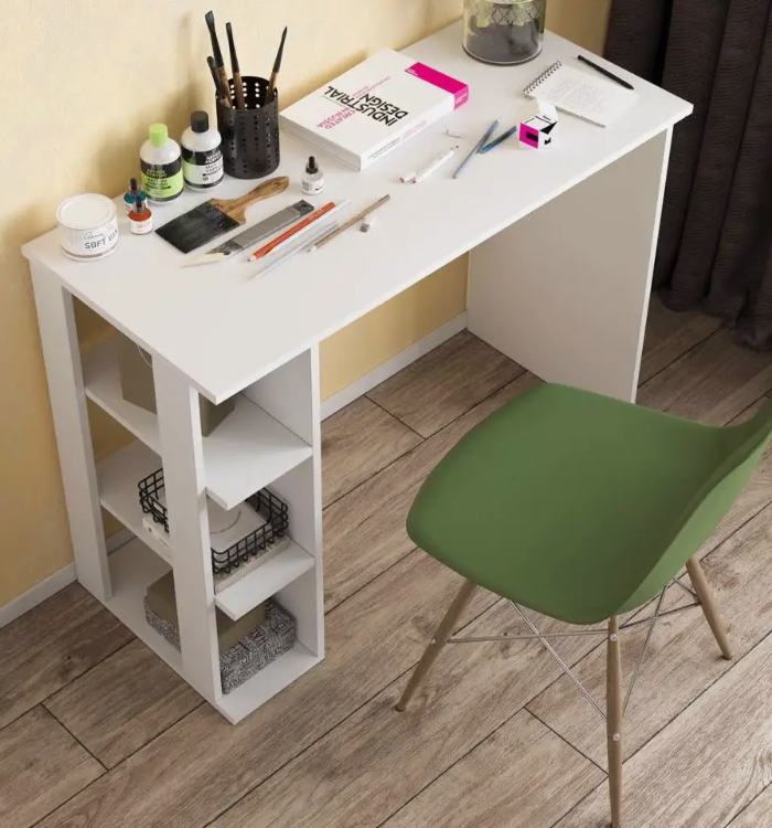 Стіл комп'ютерний Klick-System 2в1 стіл-стелаж СЛ-77 Білий (СЛ-77-Бл) Стіл комп'ютерний Klick-System 2в1 стіл-стелаж СЛ-77 Білий (СЛ-77-Бл)