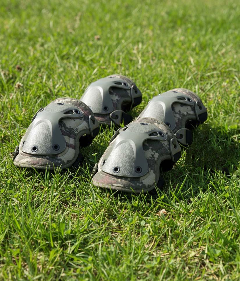 Комплект защиты наколенники и налокотники ERSAV Oxford 800D Камуфляж - фото 3