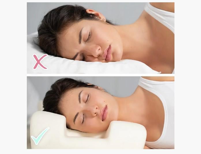 Подушка ортопедична Beauty Balance Memory Foam шовкова Бежевий (27768800) - фото 5 Подушка ортопедична Beauty Balance Memory Foam шовкова Бежевий (27768800) - фото 5