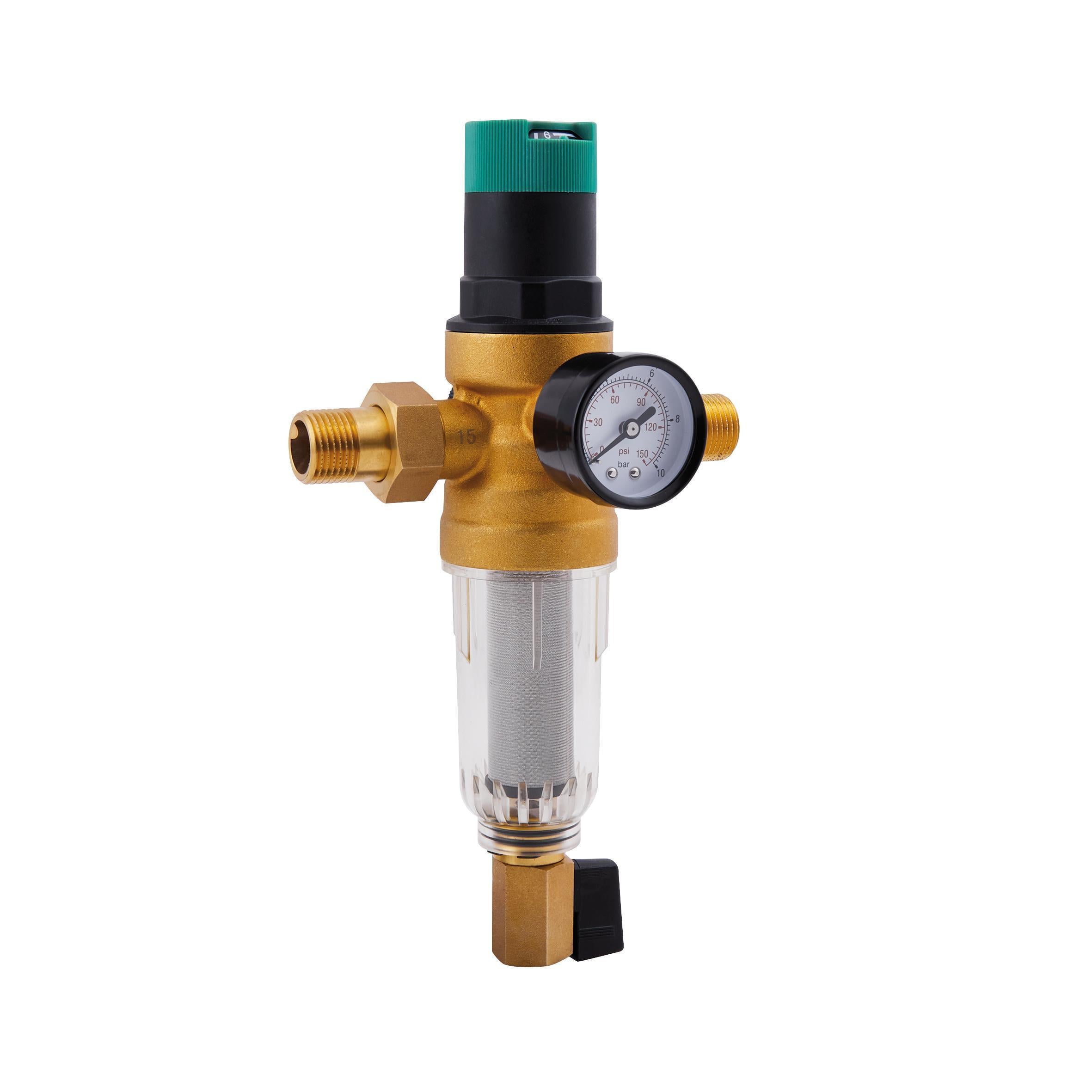 Фильтр самопромывной SD Forte 1/2" с редуктором для холодной воды SF128W15C (22355282)