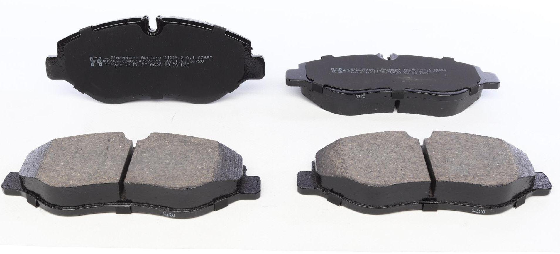 Колодки тормозные передние ZIMMERMANN Iveco Daily IV/V 06- Brembo (29229.210.1 ZIMMERMANN)